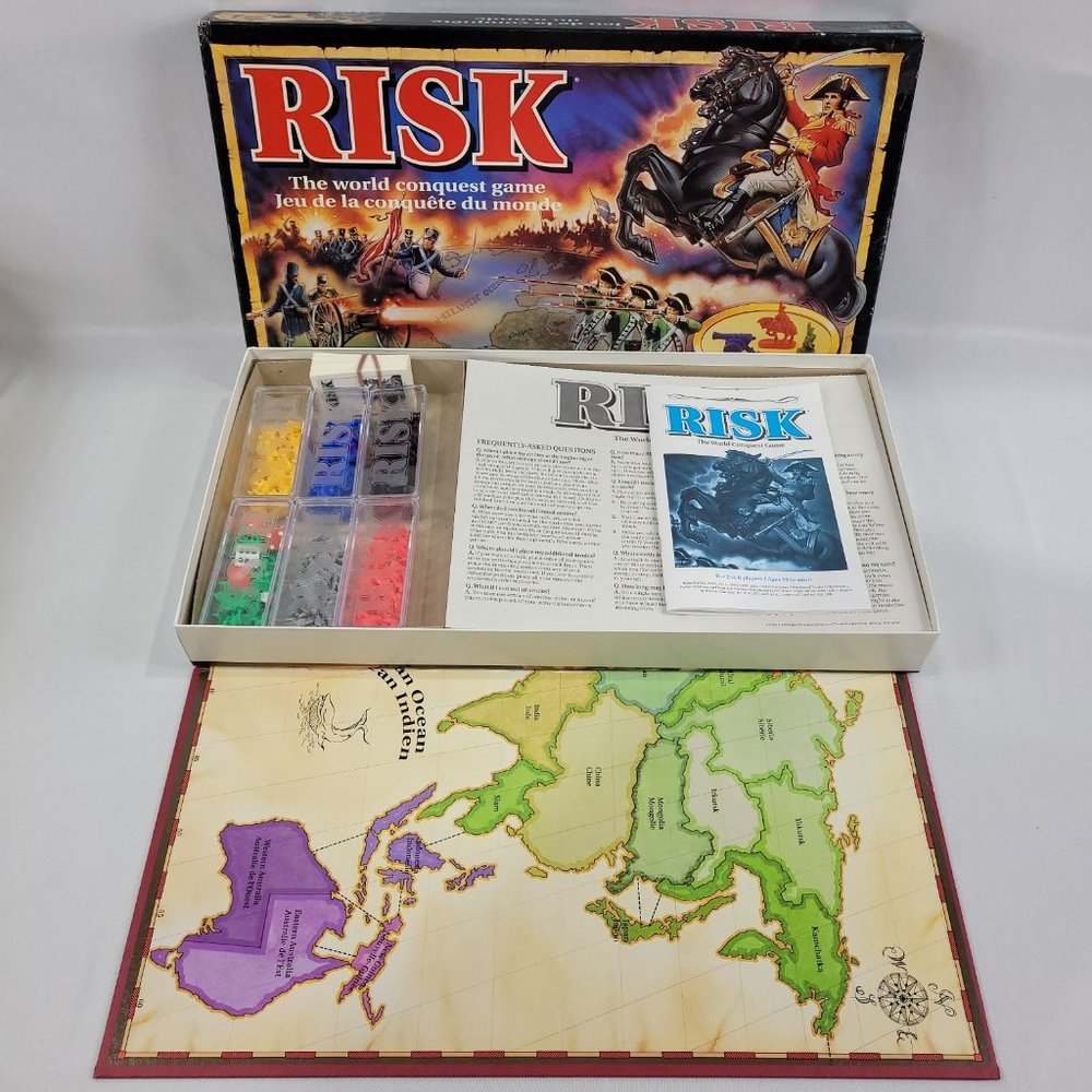 Risk 1993 Vintage Strategy War Board Game by Parker Brothers